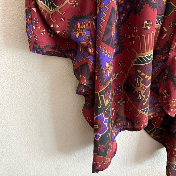 Silence + Noise Aztec Print Flowy Kimono Cardigan - Picture 3 of 6